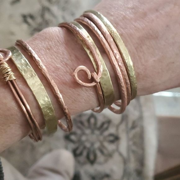 COPY - COPY - NWT locally made copper and brass cuffs/ bangles - Picture 2 of 3